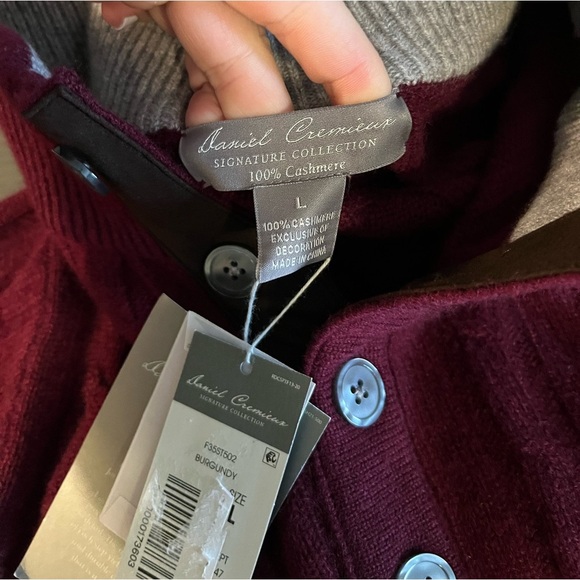 Daniel Cremieux 100% Cashmere Cable knit Sweater New - Picture 9 of 11